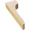 Ekena Millwork 2"W x 4"D x 12"H Thin Legacy Rough Cedar Woodgrain TimberThane Corbel, Primed Tan CORUR02X04X12LGYRCPR - alternate 6